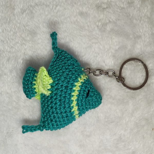 Crochet FIsh Key Chain